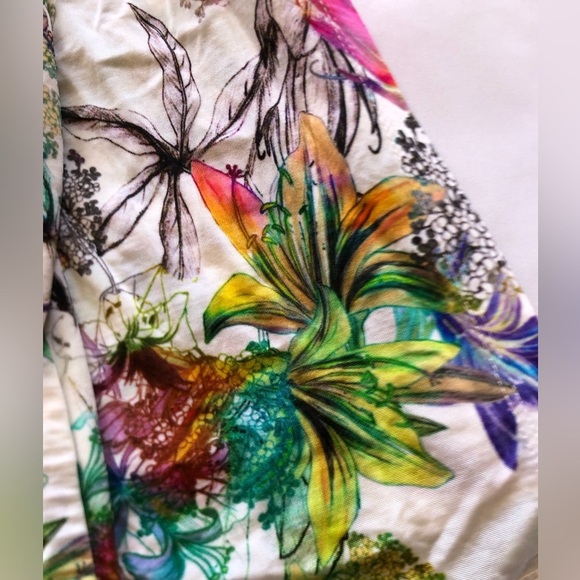 Vibrant Colourful Floral Wrap Dress - Picture 5 of 15